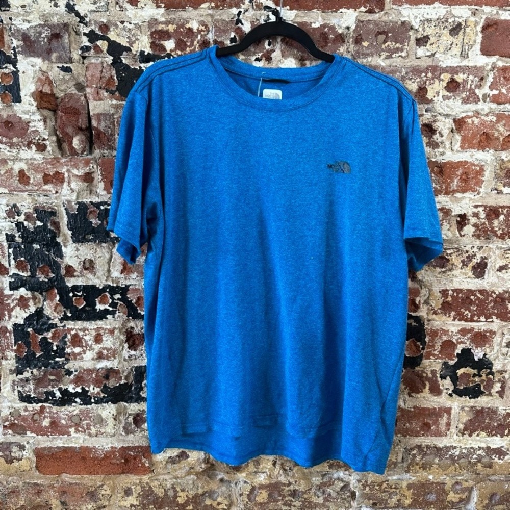 The North Face Short Sleeve T-Shirt Tee Blue Base layer Mens Large Workout